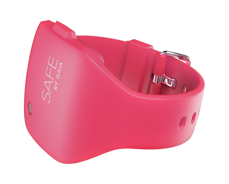 Överfallslarm i armband • Cerise